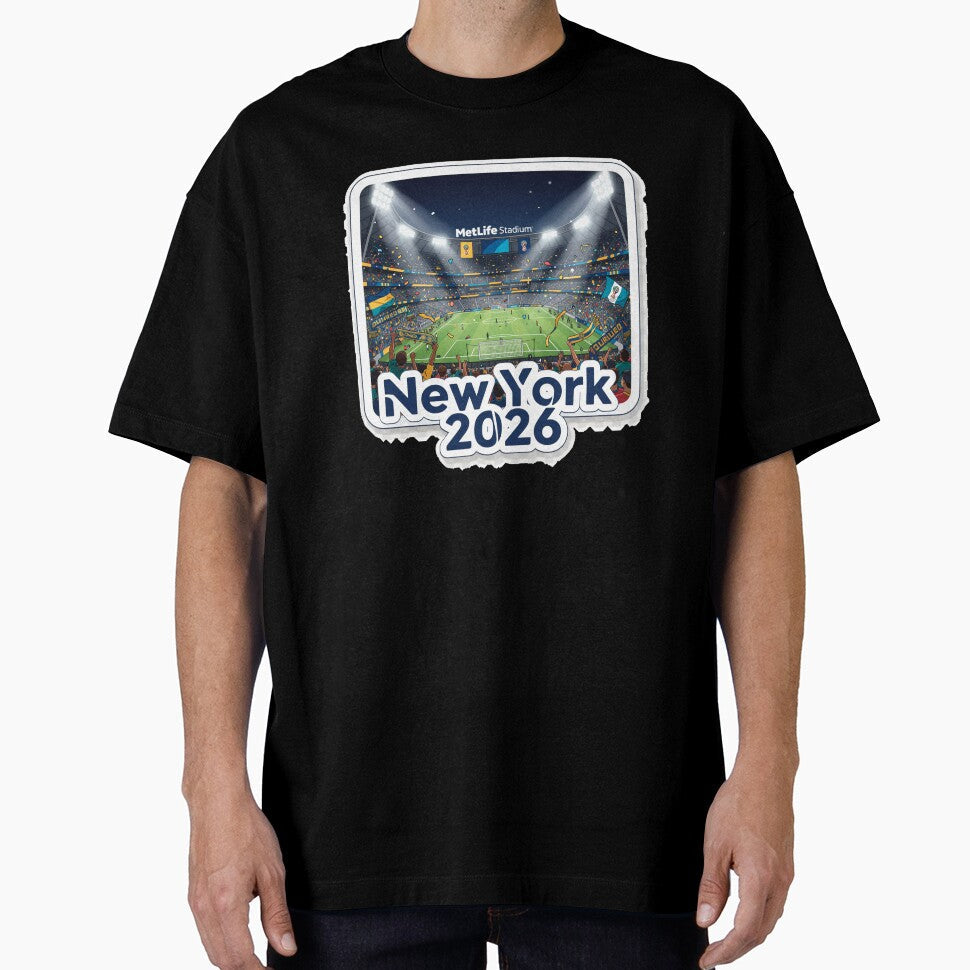 New York 2026 Stadium Soccer by Modefissi Unisex T-shirt, Sweatshirt, Hoodie, Long Sleeve Tee - T-Shirt, Sweatshirt, Hoodie