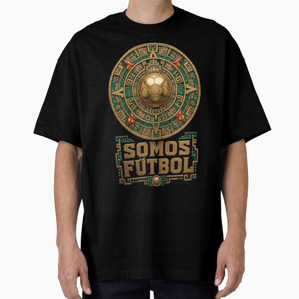 Somos Futbol Aztec Gold Soccer by rygenr8 Unisex T-shirt, Sweatshirt, Hoodie, Long Sleeve Tee - T-Shirt, Sweatshirt, Hoodie