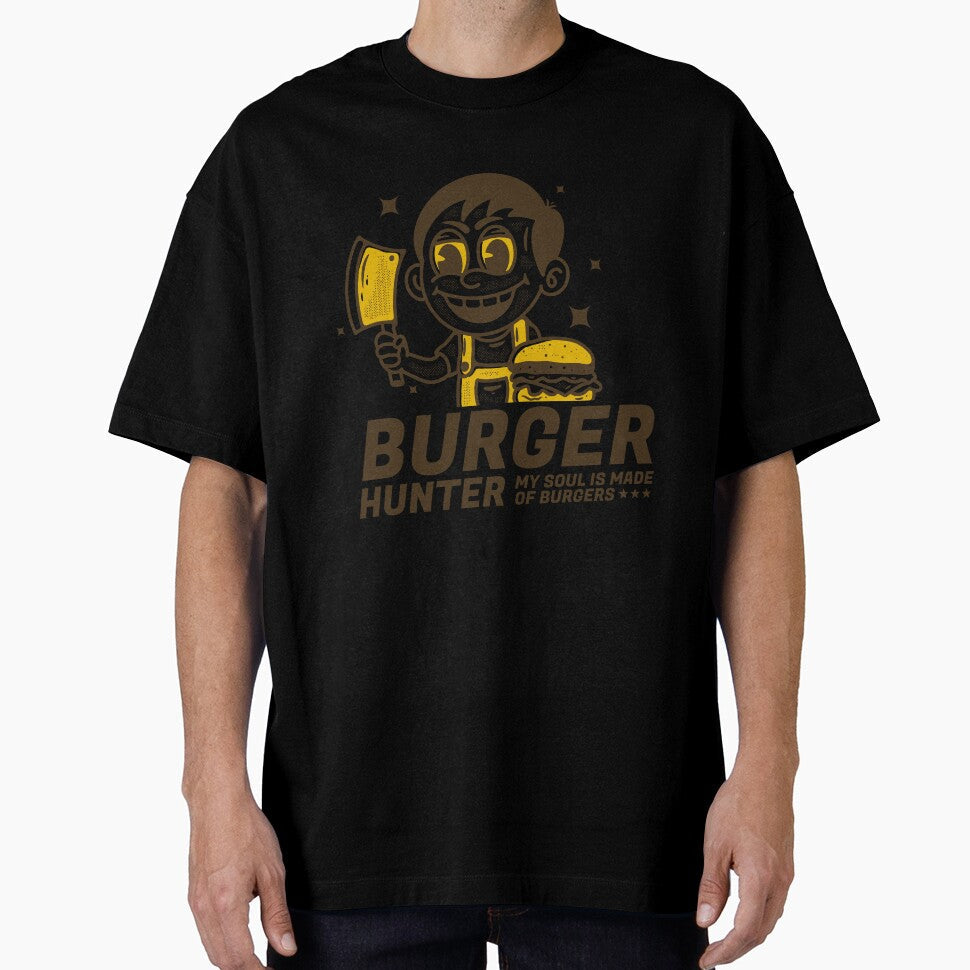 Burger Hunter by adipra Unisex T-shirt, Sweatshirt, Hoodie, Long Sleeve Tee - T-Shirt, Sweatshirt, Hoodie