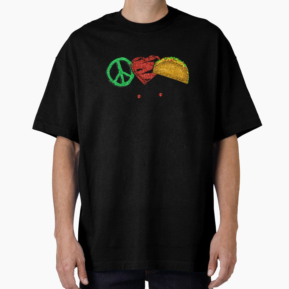 Peace Love Tacos-gift idea for taco lovers by BRtisticDesigns Unisex T-shirt, Sweatshirt, Hoodie, Long Sleeve Tee - T-Shirt, Sweatshirt, Hoodie