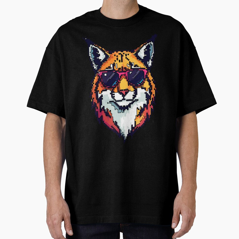 Pixel Prowl of the Lynx by NaturePixel Unisex T-shirt, Sweatshirt, Hoodie, Long Sleeve Tee - T-Shirt, Sweatshirt, Hoodie