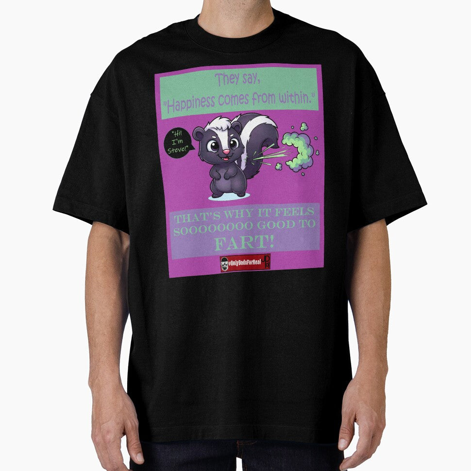 Farting Skunk (Purple) *More Colors Available in Collection by OnlyDadsForReal Unisex T-shirt, Sweatshirt, Hoodie, Long Sleeve Tee - T-Shirt, Sweatshirt, Hoodie