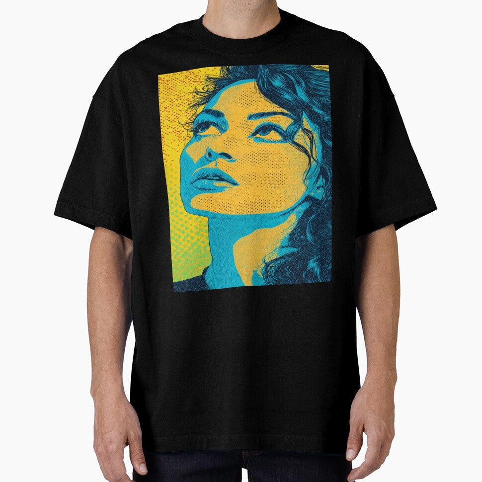 Pop Art Girl, Wall Art by NicolasGlowArt Unisex T-shirt, Sweatshirt, Hoodie, Long Sleeve Tee - T-Shirt, Sweatshirt, Hoodie