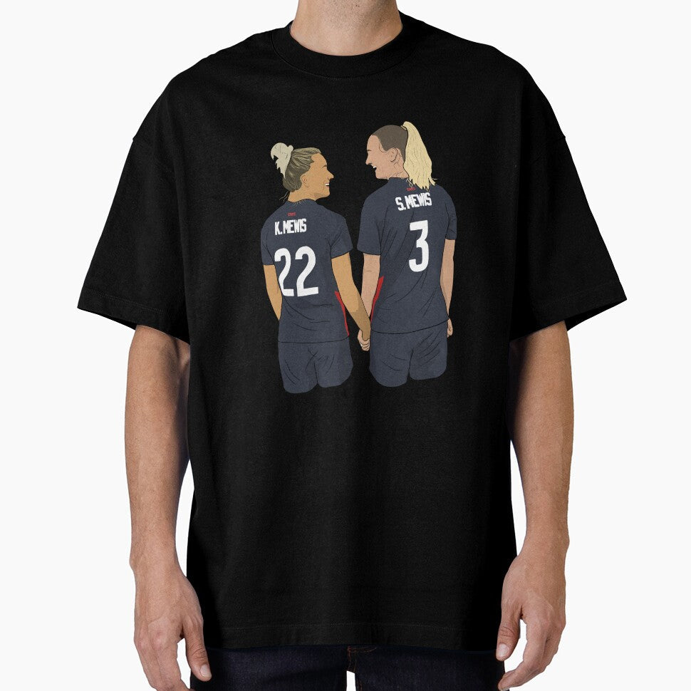 Kristie and Sam Mewis Sisters USA by Hevding Unisex T-shirt, Sweatshirt, Hoodie, Long Sleeve Tee - T-Shirt, Sweatshirt, Hoodie