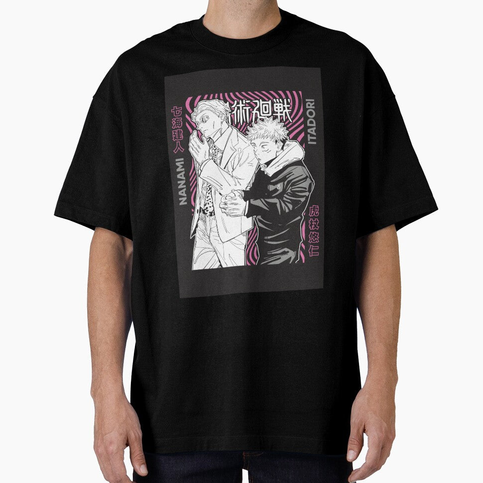 Jujutsu Anime Duo Streetwear Design  Manga Style Graphic Tee by sellstorm Unisex T-shirt, Sweatshirt, Hoodie, Long Sleeve Tee - T-Shirt, Sweatshirt, Hoodie