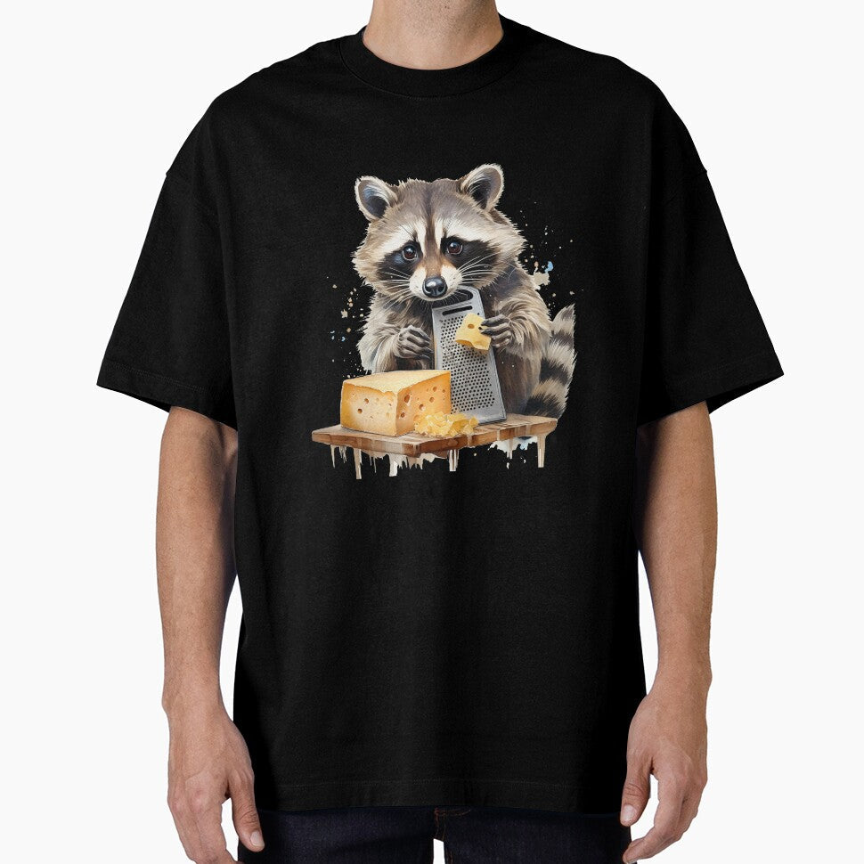 Racoon and cheese grater, funny art, cheese by Eamornia Unisex T-shirt, Sweatshirt, Hoodie, Long Sleeve Tee - T-Shirt, Sweatshirt, Hoodie