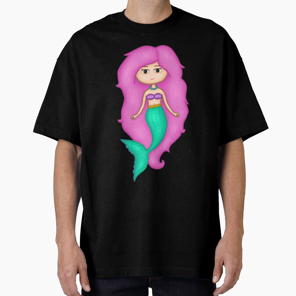 Adorable Mermaid With A Precious Face Drawn in The Kawaii Style - Perfect For Decorating Baby's Nursery by CreativeCranium - T-Shirt, Sweatshirt, Hoodie