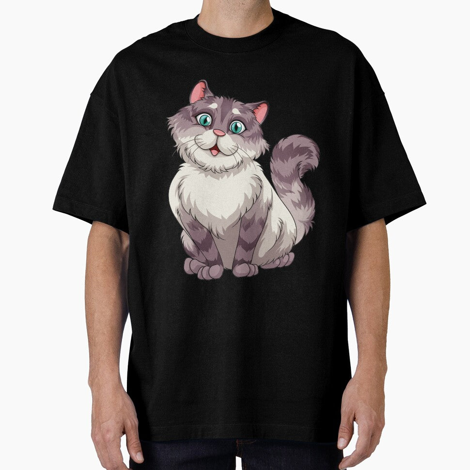 Funny Cat Pattern, Cute Cat Sweatshirt, by Ristinga Unisex T-shirt, Sweatshirt, Hoodie, Long Sleeve Tee - T-Shirt, Sweatshirt, Hoodie