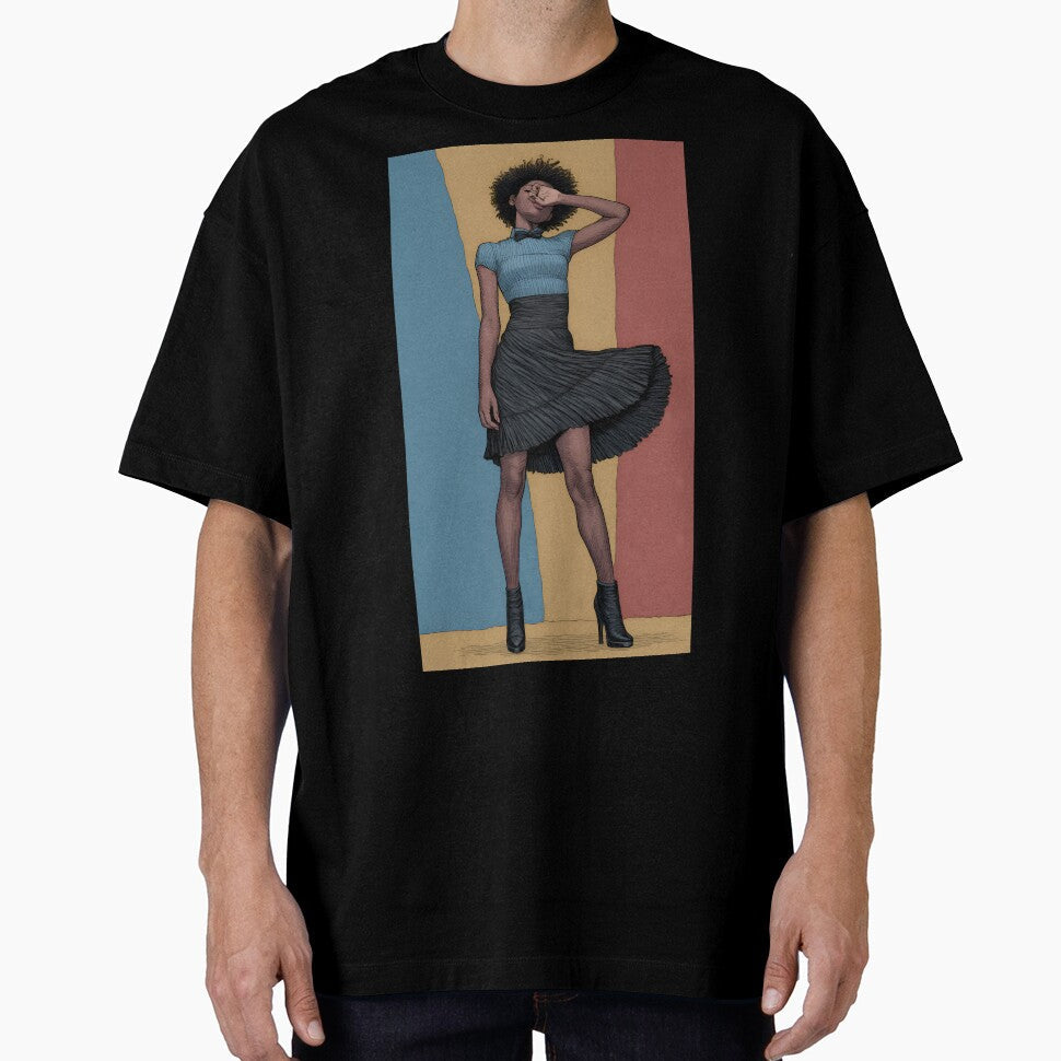 Modern Fashion Muse - Stylish Editorial Illustration by Rangmanch Unisex T-shirt, Sweatshirt, Hoodie, Long Sleeve Tee - T-Shirt, Sweatshirt, Hoodie