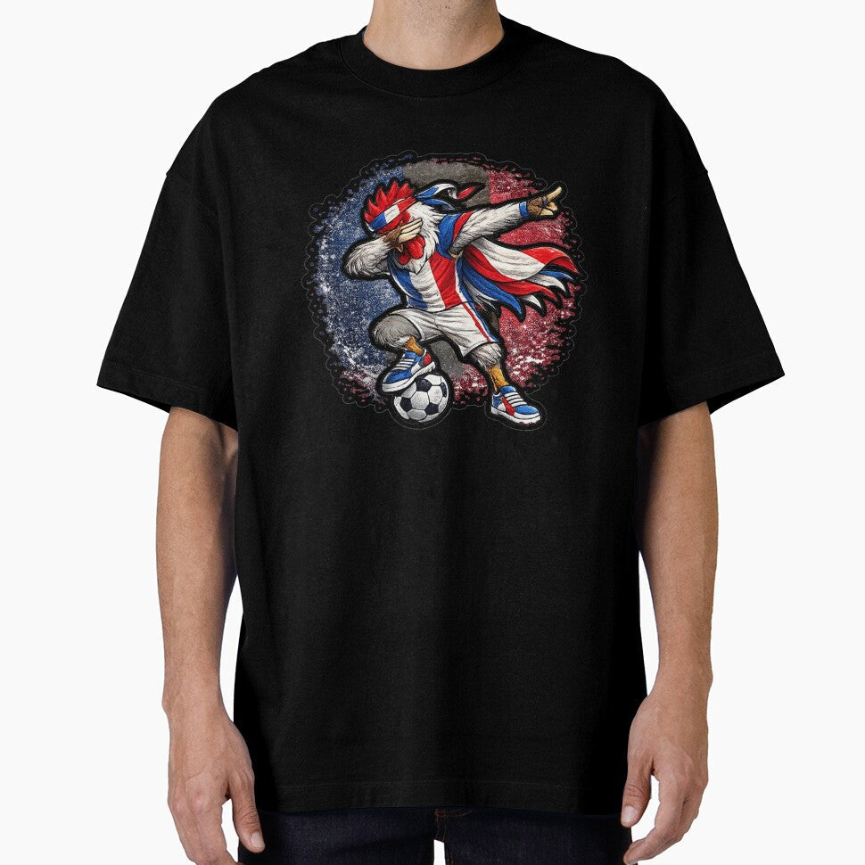 Dabbing rooster Soccer Vintage France Flag by QuiteOrbit Unisex T-shirt, Sweatshirt, Hoodie, Long Sleeve Tee - T-Shirt, Sweatshirt, Hoodie