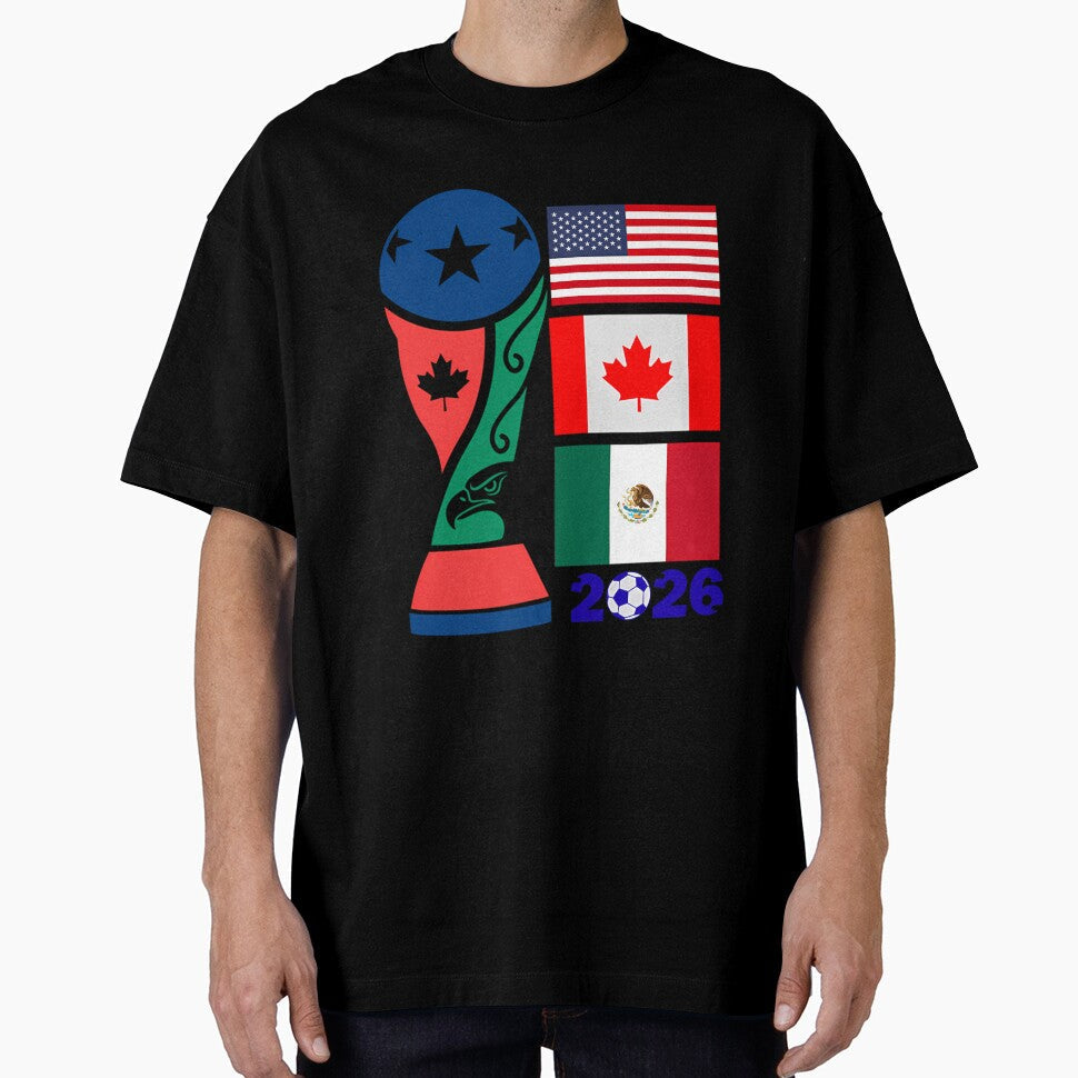 North America Football Unity 2026 by simokhx Unisex T-shirt, Sweatshirt, Hoodie, Long Sleeve Tee - T-Shirt, Sweatshirt, Hoodie