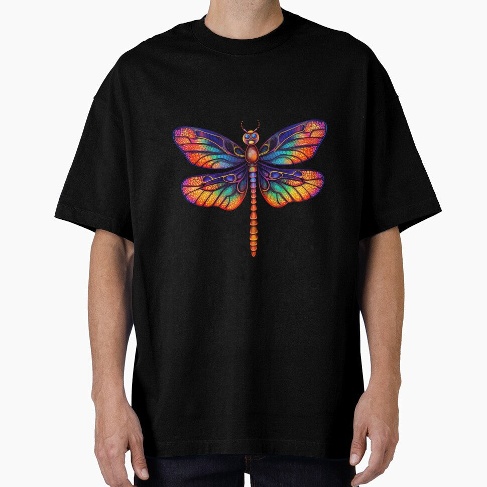 Dragonfly Neon Pop Art 3 by AstroRisq Unisex T-shirt, Sweatshirt, Hoodie, Long Sleeve Tee - T-Shirt, Sweatshirt, Hoodie