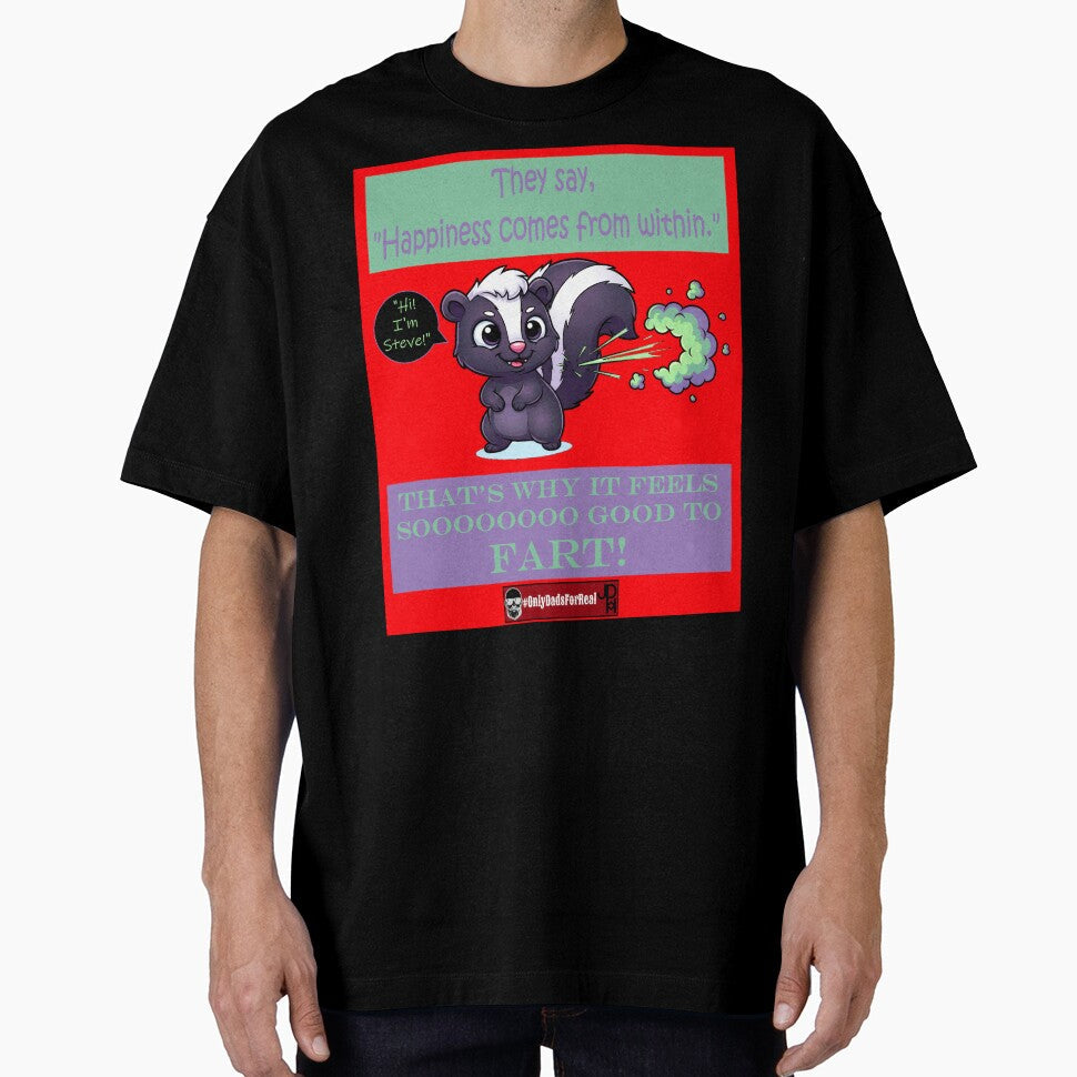 Farting Skunk (Red) *More Colors Available in Collection by OnlyDadsForReal Unisex T-shirt, Sweatshirt, Hoodie, Long Sleeve Tee - T-Shirt, Sweatshirt, Hoodie