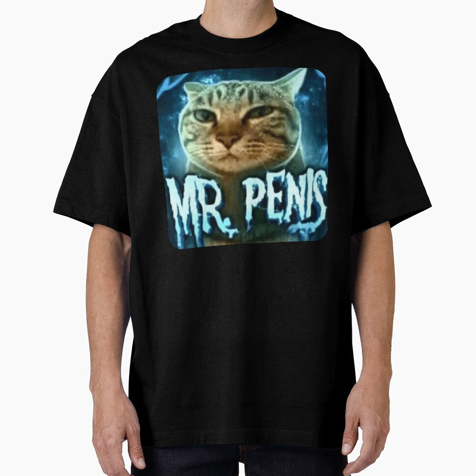 Mr. Penis Cat by SkrenClothing Unisex T-shirt, Sweatshirt, Hoodie, Long Sleeve Tee - T-Shirt, Sweatshirt, Hoodie