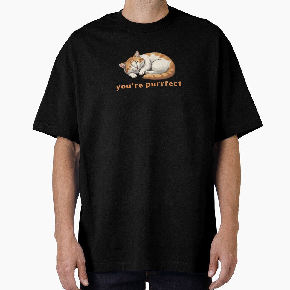 You're purrfect - Cute Pun | TeeHee Puns Funny Design by TeeHee Puns Unisex T-shirt, Sweatshirt, Hoodie, Long Sleeve Tee - T-Shirt, Sweatshirt, Hoodie