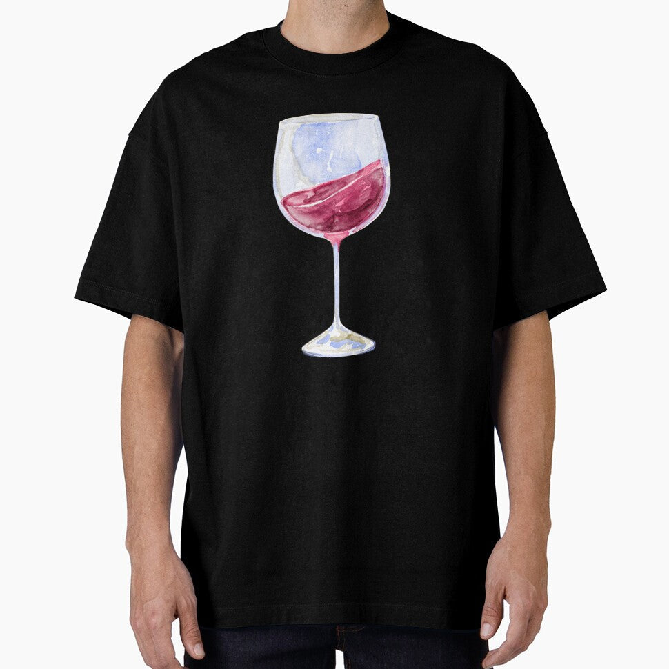 glass of red wine by artbyrosse Unisex T-shirt, Sweatshirt, Hoodie, Long Sleeve Tee - T-Shirt, Sweatshirt, Hoodie