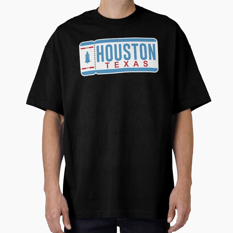 Houston Ticket Throwback by JayJaxon Unisex T-shirt, Sweatshirt, Hoodie, Long Sleeve Tee - T-Shirt, Sweatshirt, Hoodie