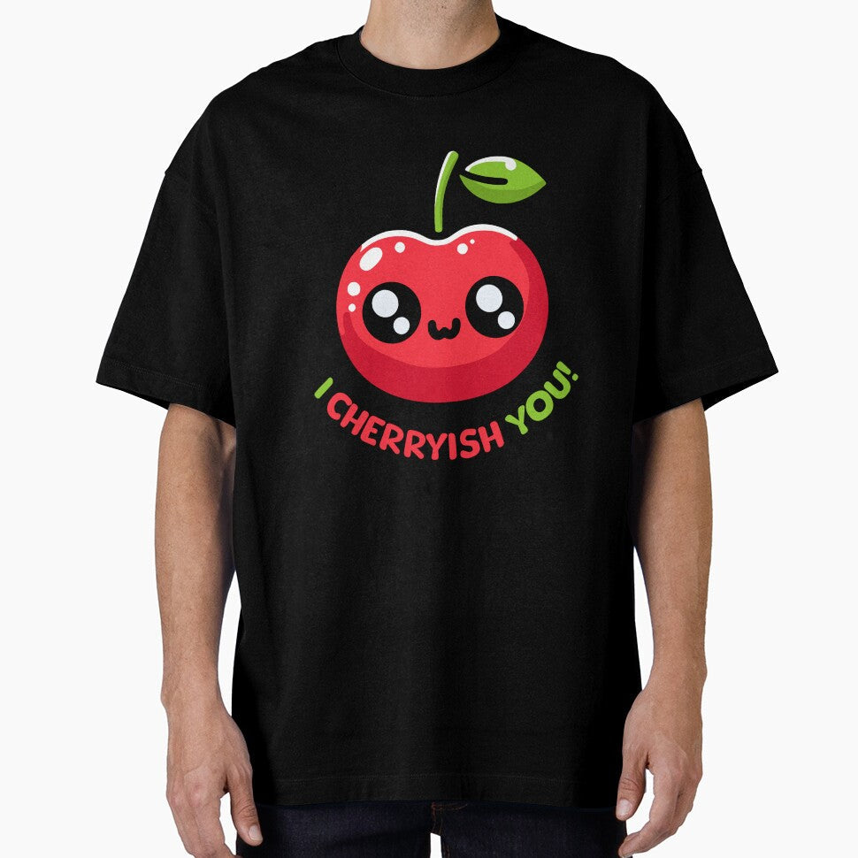 I Cherryish You! Cute Cherry Pun by PMCreative Unisex T-shirt, Sweatshirt, Hoodie, Long Sleeve Tee - T-Shirt, Sweatshirt, Hoodie