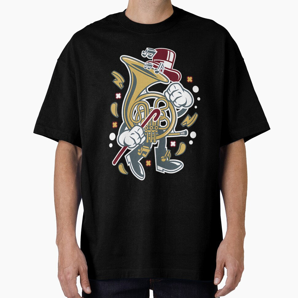 Drawing British Horn Street Cartoon by merrittarturo4 Unisex T-shirt, Sweatshirt, Hoodie, Long Sleeve Tee - T-Shirt, Sweatshirt, Hoodie