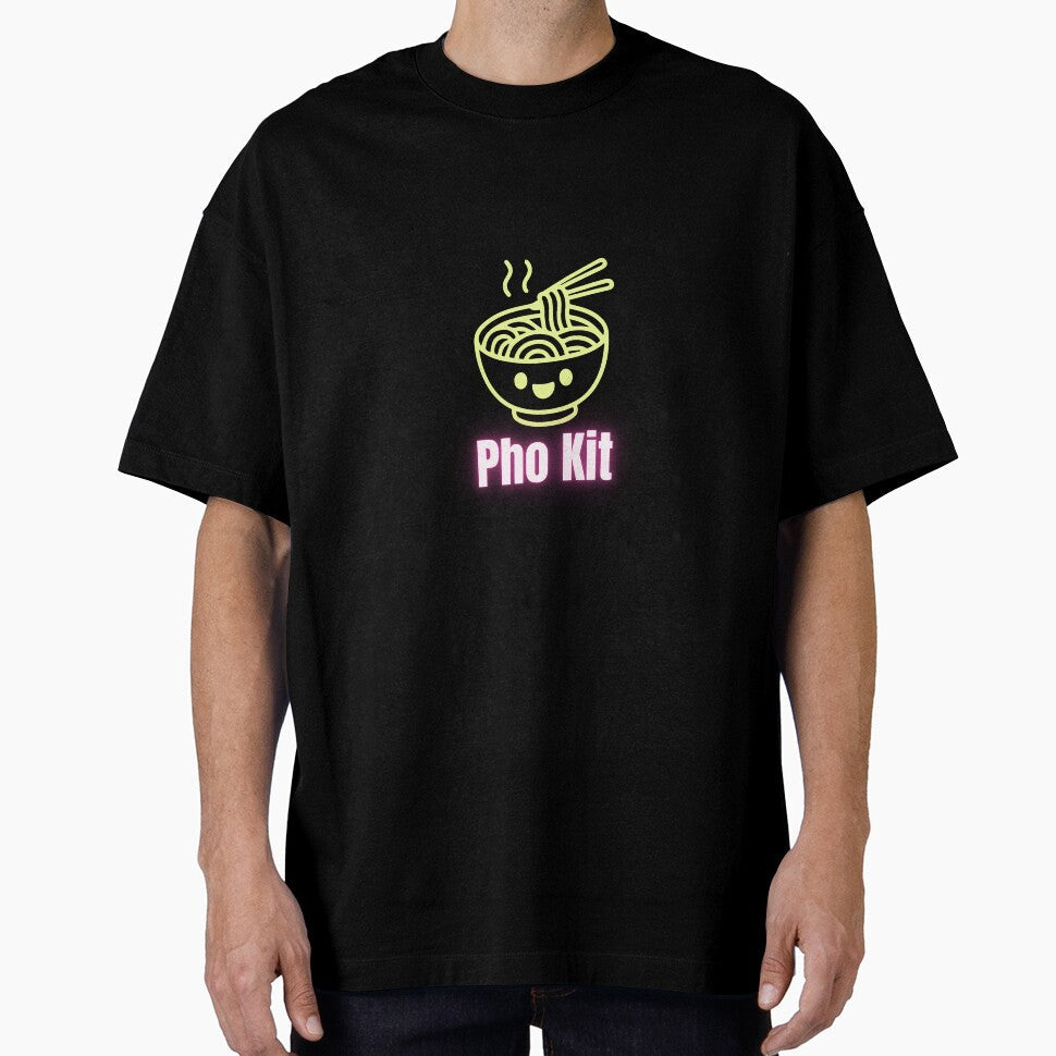 Neon Cute Pho Noodle Bowl Kawaii Vietnamese Soup Design by luckyhue Unisex T-shirt, Sweatshirt, Hoodie, Long Sleeve Tee - T-Shirt, Sweatshirt, Hoodie