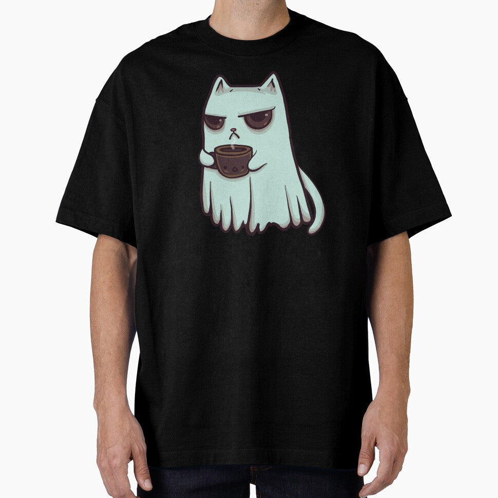 Not A Morning Ghost by KilkennyCat Art Unisex T-shirt, Sweatshirt, Hoodie, Long Sleeve Tee - T-Shirt, Sweatshirt, Hoodie