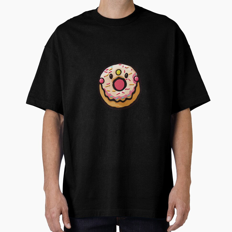 dozydonut surprised donut #3 by dozydonut Unisex T-shirt, Sweatshirt, Hoodie, Long Sleeve Tee - T-Shirt, Sweatshirt, Hoodie