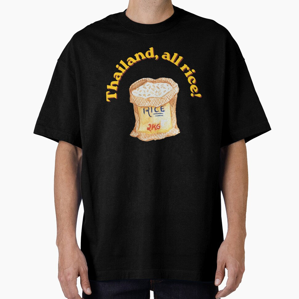 Thailand, All Rice! Funny Rice Pun Design by Lazycocoon Unisex T-shirt, Sweatshirt, Hoodie, Long Sleeve Tee - T-Shirt, Sweatshirt, Hoodie