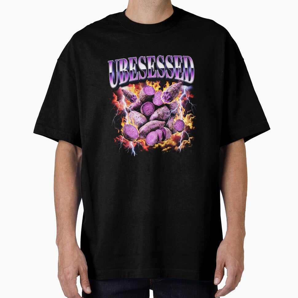 Funny Ubesessed Purple Yam Ube Food Pun by elderberry Unisex T-shirt, Sweatshirt, Hoodie, Long Sleeve Tee - T-Shirt, Sweatshirt, Hoodie