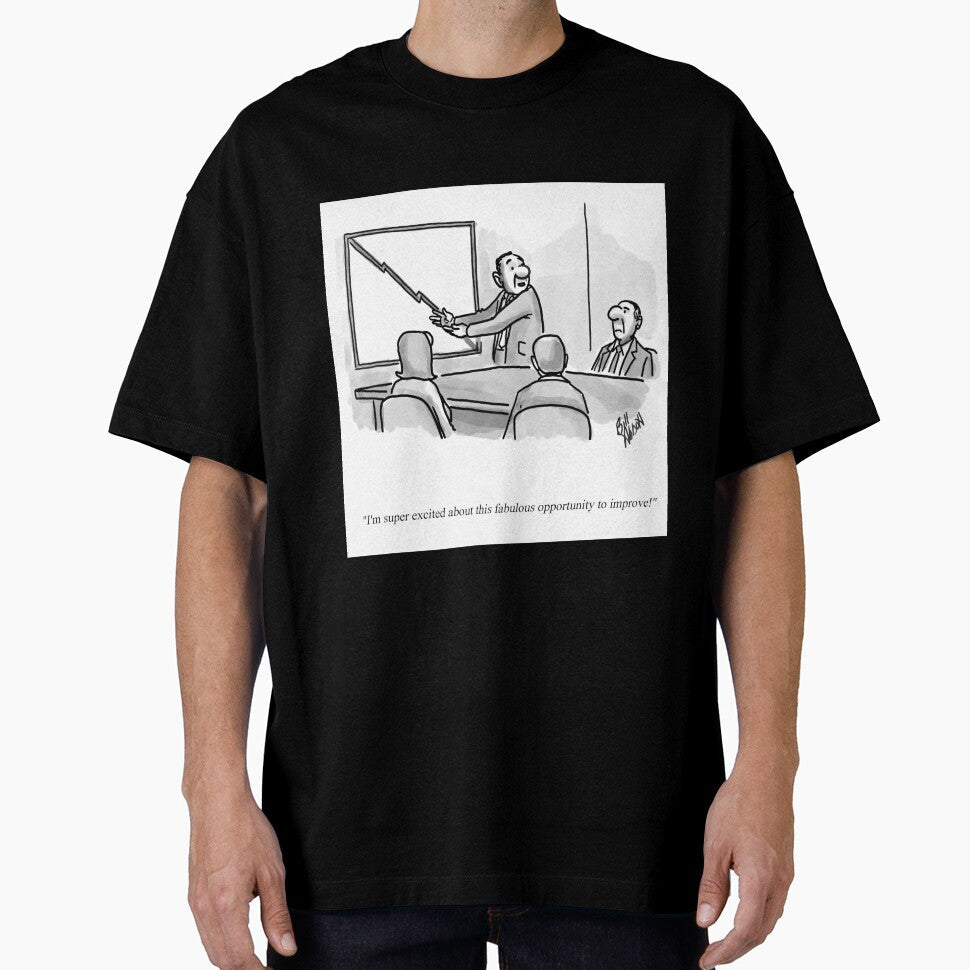 Classic Business Optimism Cartoon by abbottoons Unisex T-shirt, Sweatshirt, Hoodie, Long Sleeve Tee - T-Shirt, Sweatshirt, Hoodie