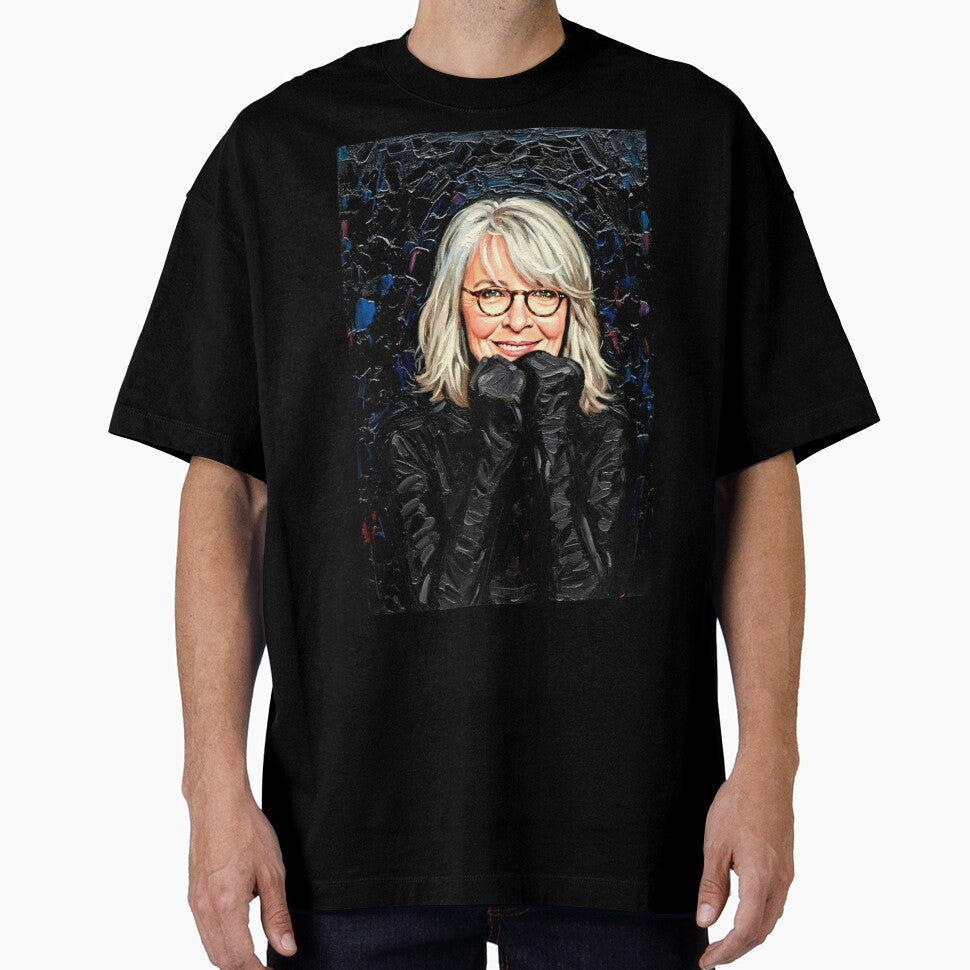 Diane Keaton: The Icon of Style by Art's Diner Unisex T-shirt, Sweatshirt, Hoodie, Long Sleeve Tee - T-Shirt, Sweatshirt, Hoodie