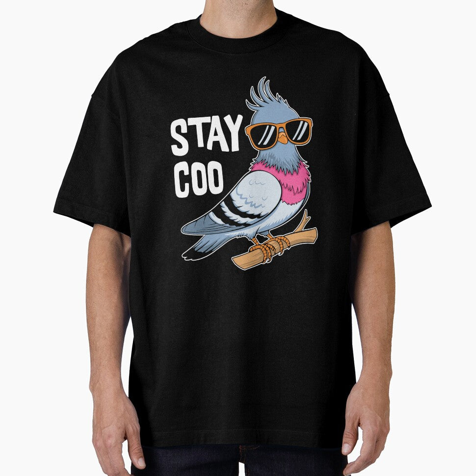 Stay Coo! Cute Pigeon Pun by PMCreative Unisex T-shirt, Sweatshirt, Hoodie, Long Sleeve Tee - T-Shirt, Sweatshirt, Hoodie