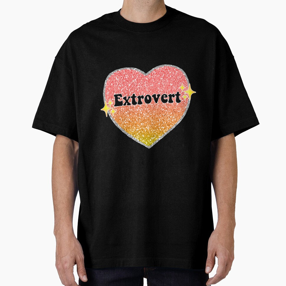 Extrovert ombre heart by Ellie Canhoto Unisex T-shirt, Sweatshirt, Hoodie, Long Sleeve Tee - T-Shirt, Sweatshirt, Hoodie