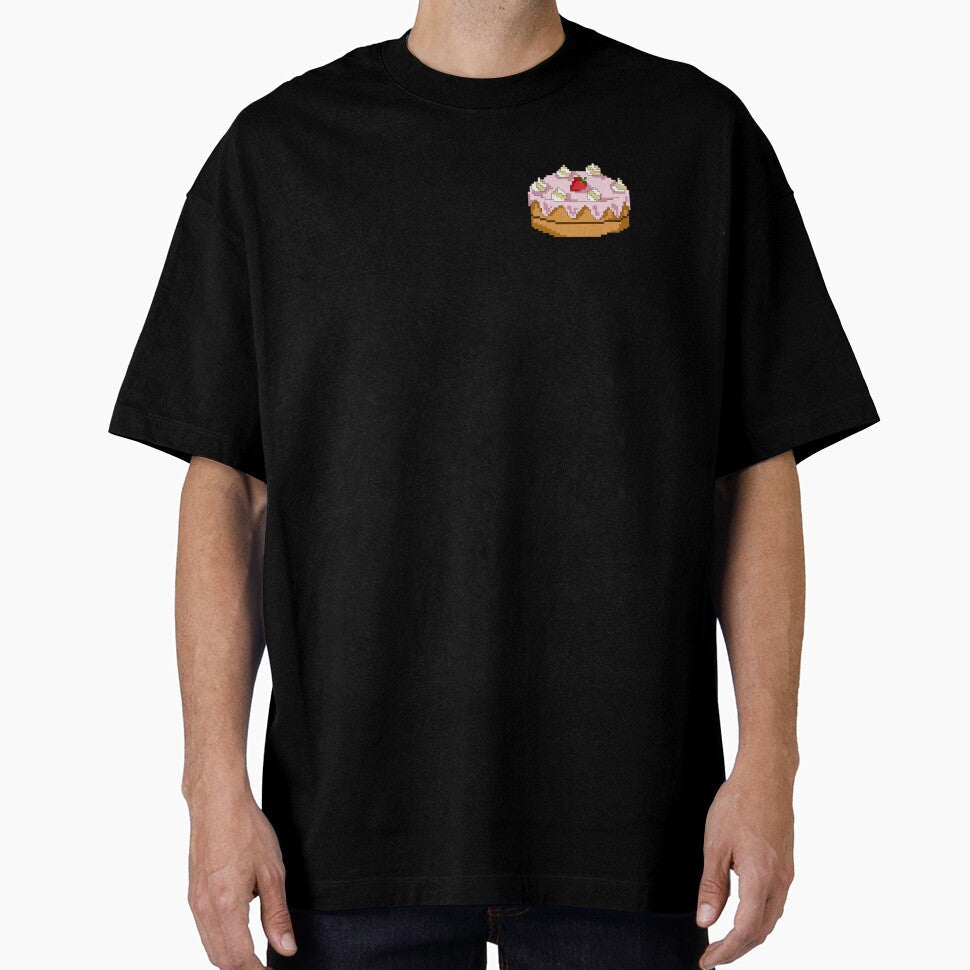 Strawberry pink cake pixel art by Gabriele Marcucci Unisex T-shirt, Sweatshirt, Hoodie, Long Sleeve Tee - T-Shirt, Sweatshirt, Hoodie