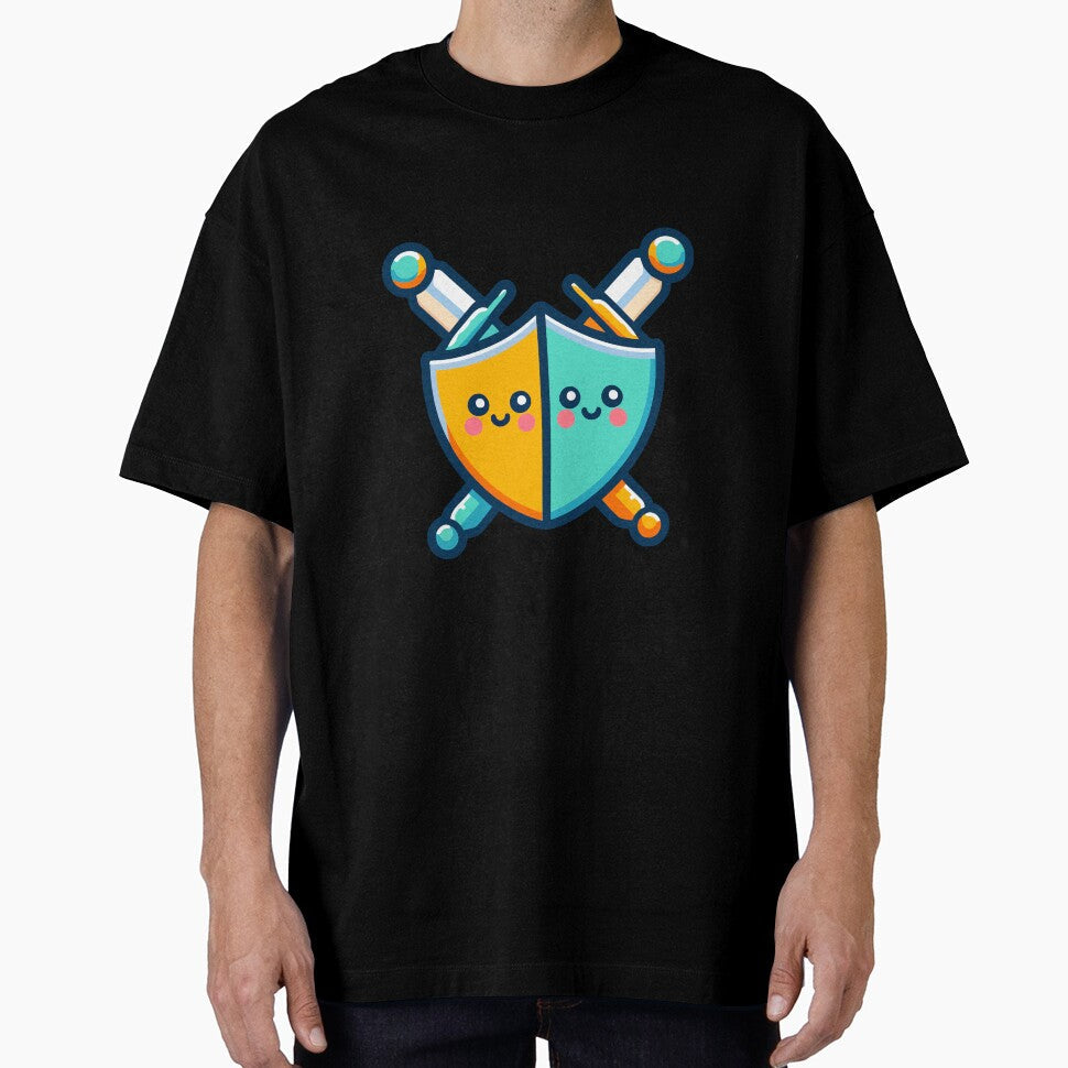 Kawaii Swords and Shields - Cute Medieval Weaponry by Akioos Unisex T-shirt, Sweatshirt, Hoodie, Long Sleeve Tee - T-Shirt, Sweatshirt, Hoodie