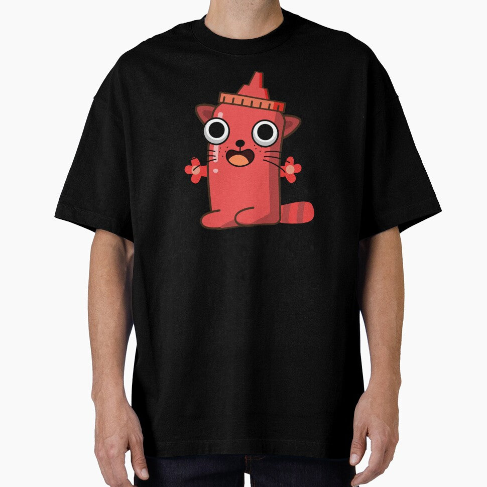 Cat-chup Funny Ketchup Pun by punnybone Unisex T-shirt, Sweatshirt, Hoodie, Long Sleeve Tee - T-Shirt, Sweatshirt, Hoodie