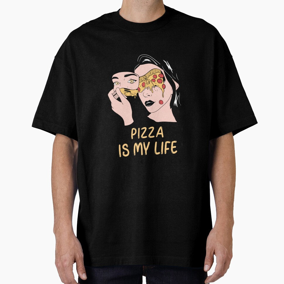 Pizza Is My Life (Face) by SacredsDesigns Unisex T-shirt, Sweatshirt, Hoodie, Long Sleeve Tee - T-Shirt, Sweatshirt, Hoodie