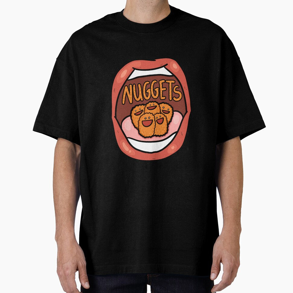 Fast Food Lover, Chicken nuggets in your mouth by bubboboon Unisex T-shirt, Sweatshirt, Hoodie, Long Sleeve Tee - T-Shirt, Sweatshirt, Hoodie