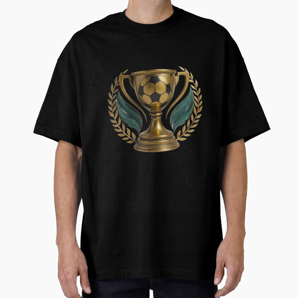 Realistic Football Trophy 2025-2026 - Classic Soccer Award Design, fantasy football Trophy Winner by TheGaliyaStudio - T-Shirt, Sweatshirt, Hoodie