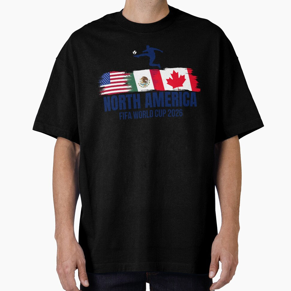 2026 North America Soccer World Tour - USA Mexico Canada by KristineKaren Unisex T-shirt, Sweatshirt, Hoodie, Long Sleeve Tee - T-Shirt, Sweatshirt, Hoodie