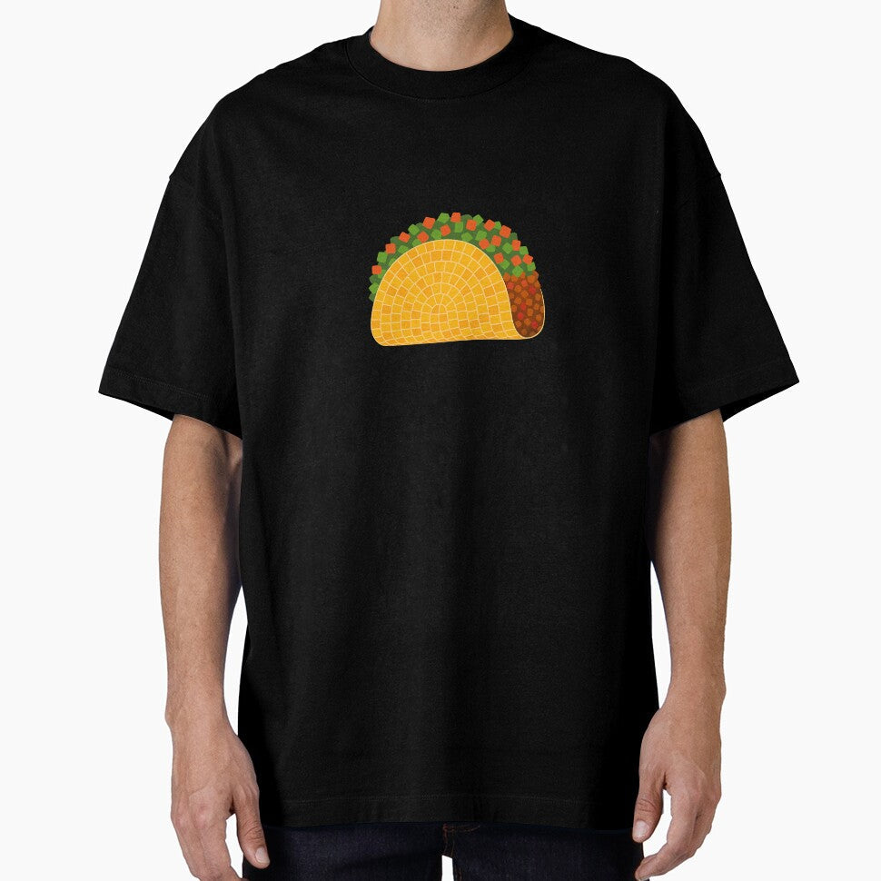 Funny Taco With Text LETS TACO  BOUT IT by station-one Unisex T-shirt, Sweatshirt, Hoodie, Long Sleeve Tee - T-Shirt, Sweatshirt, Hoodie