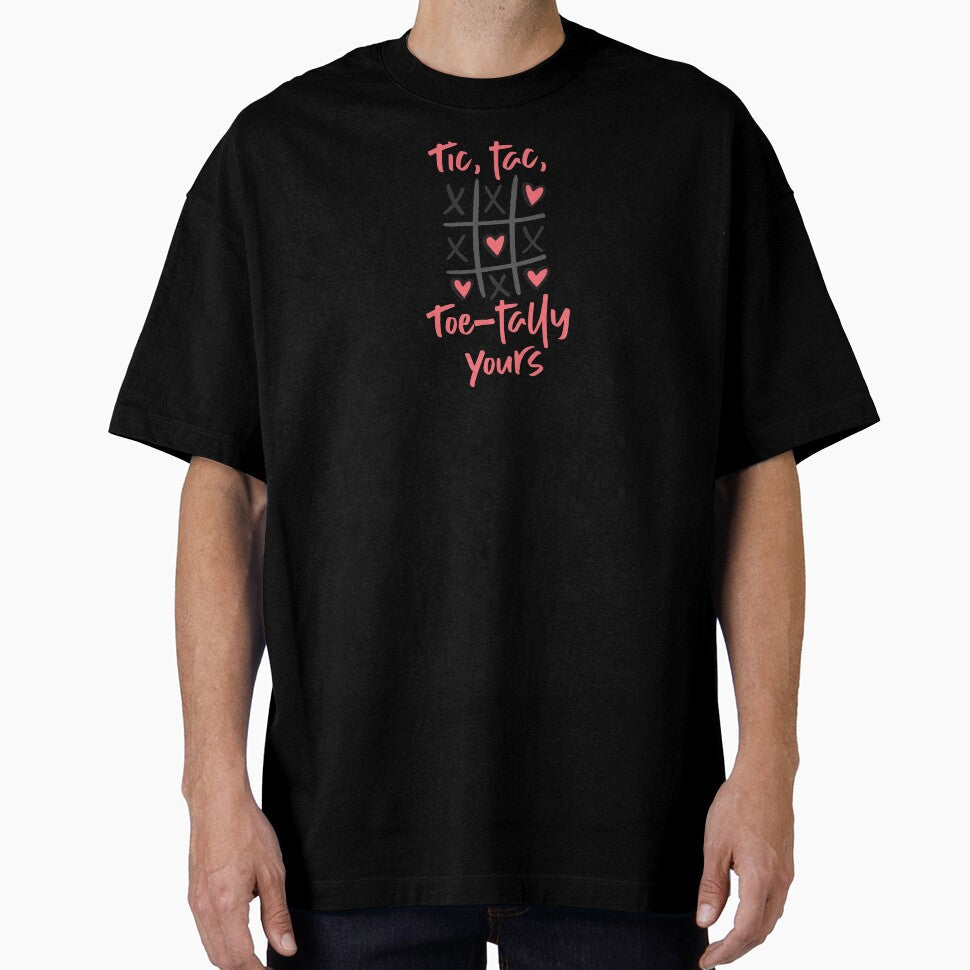 Tic, Tac, Toe-tally Yours! (On Pink) by PawsitiveMum Unisex T-shirt, Sweatshirt, Hoodie, Long Sleeve Tee - T-Shirt, Sweatshirt, Hoodie