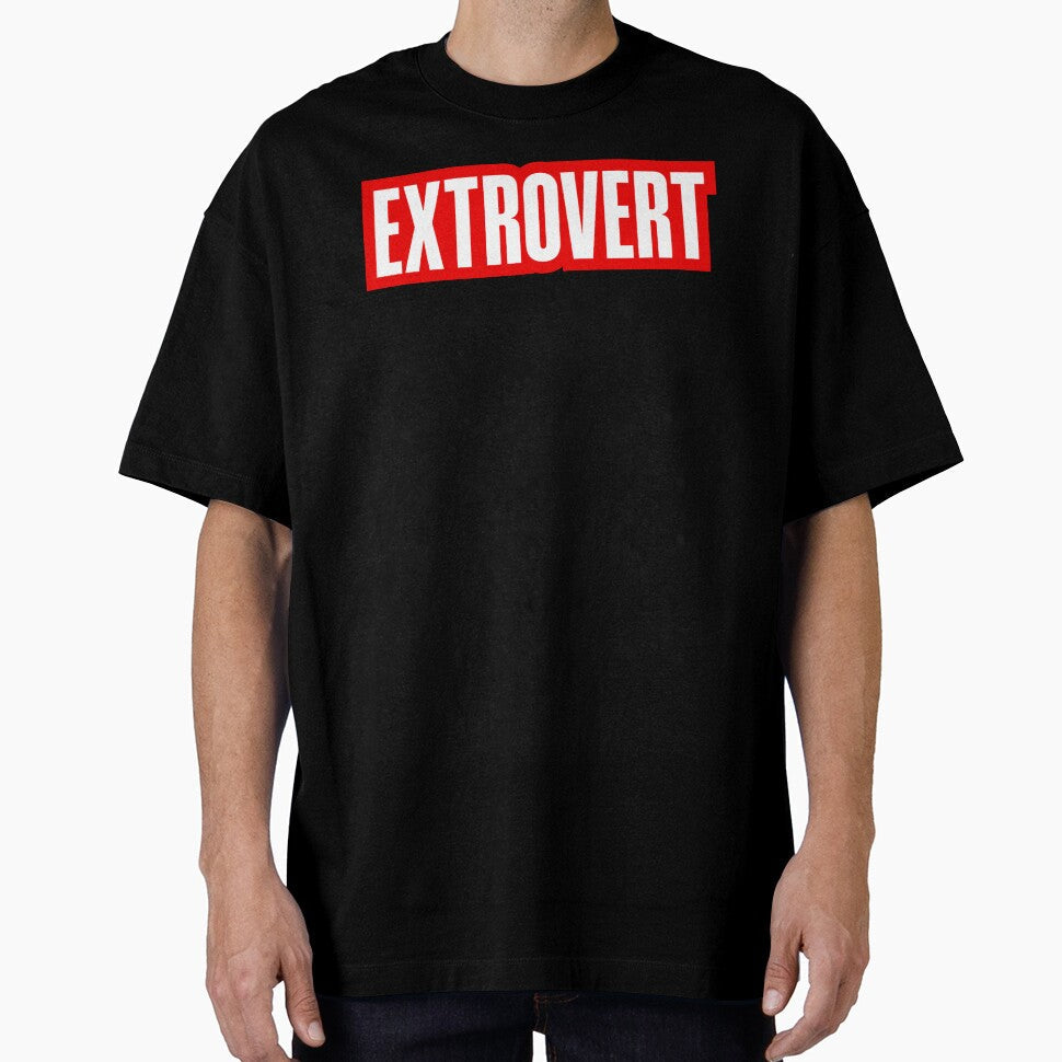 Extrovert, Red Outline by Memes N Lore Unisex T-shirt, Sweatshirt, Hoodie, Long Sleeve Tee - T-Shirt, Sweatshirt, Hoodie