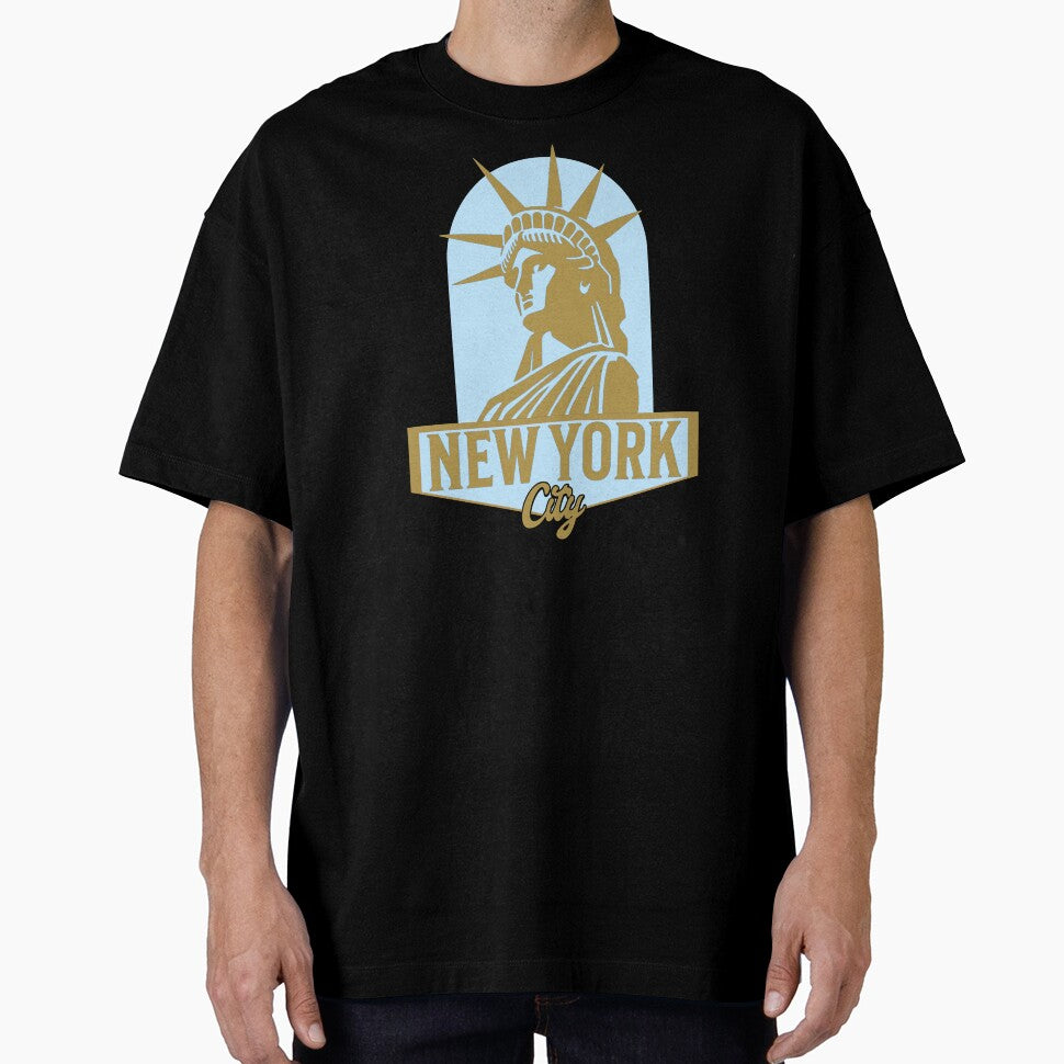 New York City statue of liberty animated gold b by VRedBaller Unisex T-shirt, Sweatshirt, Hoodie, Long Sleeve Tee - T-Shirt, Sweatshirt, Hoodie