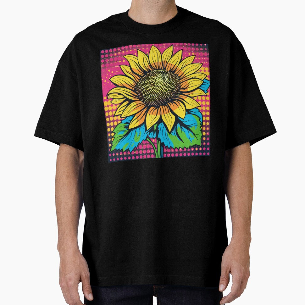 Sunflower Pop Art 3 by AstroRisq Unisex T-shirt, Sweatshirt, Hoodie, Long Sleeve Tee - T-Shirt, Sweatshirt, Hoodie