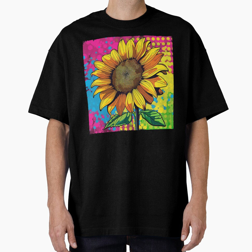 Sunflower Pop Art 7 by AstroRisq Unisex T-shirt, Sweatshirt, Hoodie, Long Sleeve Tee - T-Shirt, Sweatshirt, Hoodie