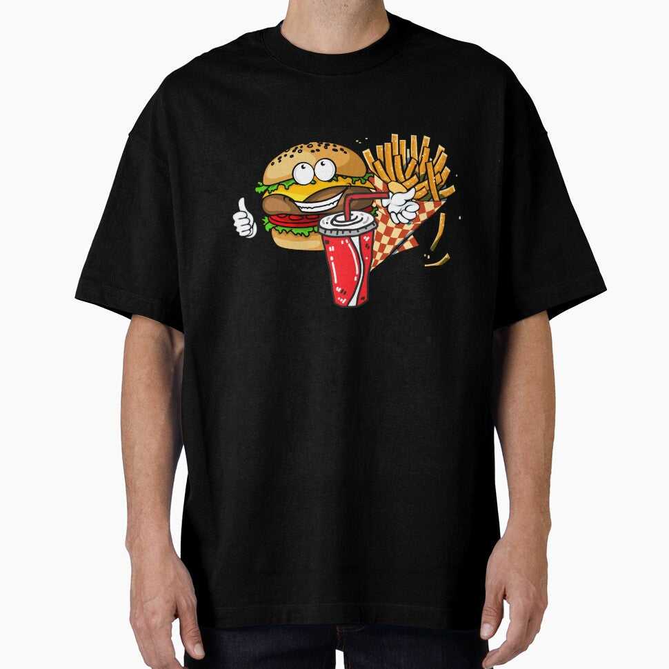 Burger by Al-barae Unisex T-shirt, Sweatshirt, Hoodie, Long Sleeve Tee - T-Shirt, Sweatshirt, Hoodie