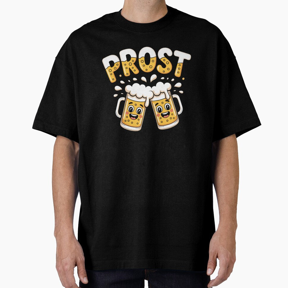 Cheers! Cheerful beer mugs for toasting  Cartoon Design by Everdreeam Unisex T-shirt, Sweatshirt, Hoodie, Long Sleeve Tee - T-Shirt, Sweatshirt, Hoodie