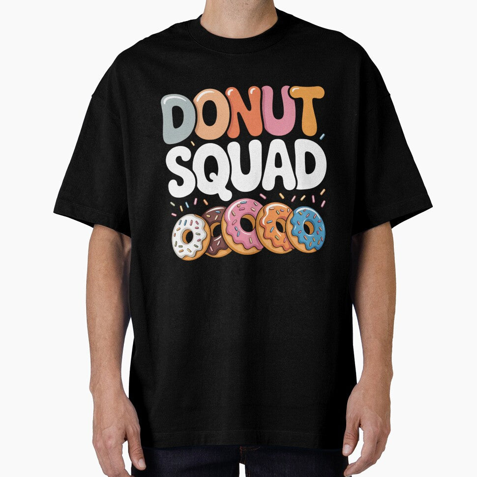 Donut Squad: Funny Donut Lover Clipart Birthday Party Sweet Dessert Bakery Art by NewaveBoutique - T-Shirt, Sweatshirt, Hoodie