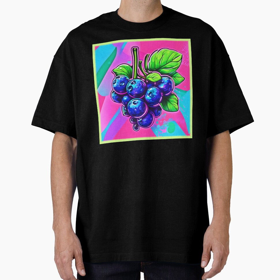 Vibrant Blueberry Artwork by Health And Fitness Posts e-Store Unisex T-shirt, Sweatshirt, Hoodie, Long Sleeve Tee - T-Shirt, Sweatshirt, Hoodie