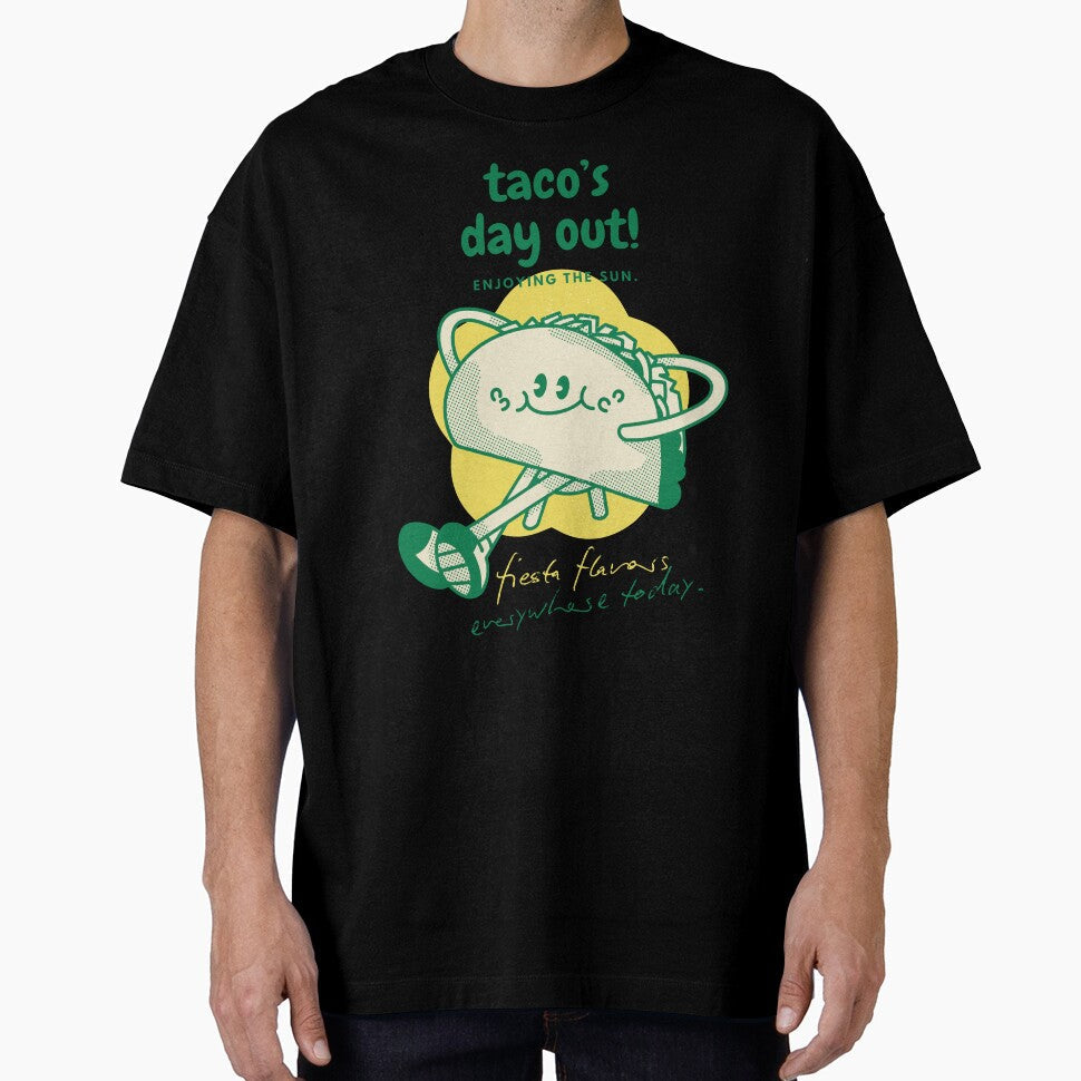 Playful Taco with Big Smile and Warm Colors by SplashTastic Unisex T-shirt, Sweatshirt, Hoodie, Long Sleeve Tee - T-Shirt, Sweatshirt, Hoodie